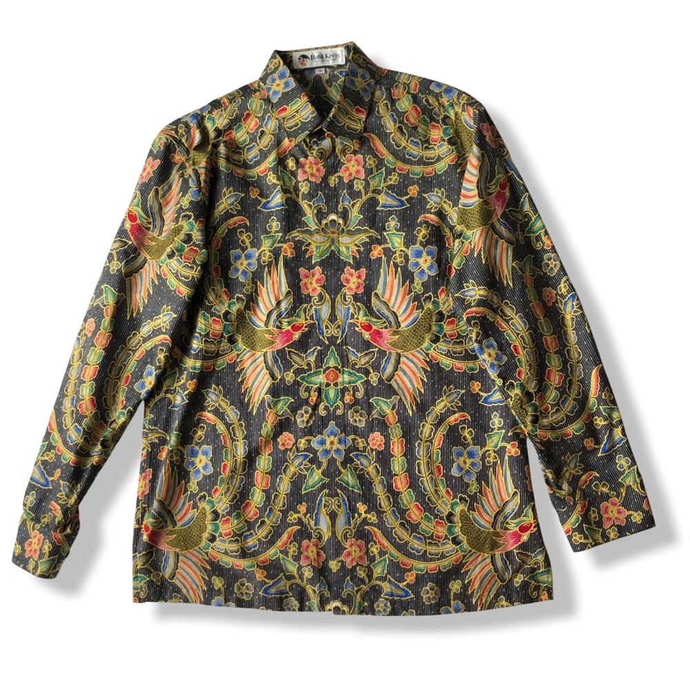 Handmade Indonesian Men’s Batik Button Down Shirt